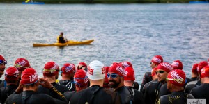 Beitragsbild des Blogbeitrags Stürmischer Sprint beim Traun Triathlon 