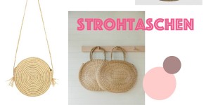 Beitragsbild des Blogbeitrags 6 schöne Strohtaschen 