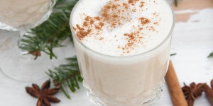 Beitragsbild des Blogbeitrags Date-Sweetened Vegan Eggnog 