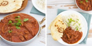 Beitragsbild des Blogbeitrags Vegan Butter Chicken with Soy Curls 