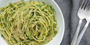 Beitragsbild des Blogbeitrags 15-Minute Wild Garlic Pasta