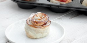 Beitragsbild des Blogbeitrags Apple Roses (Vegan, 5 ingredients only)