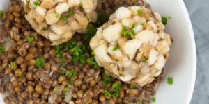 Beitragsbild des Blogbeitrags Vegan Bread Dumplings