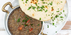 Beitragsbild des Blogbeitrags Vegan Dal Makhani 