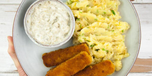Beitragsbild des Blogbeitrags Vegan Mashed Potatoes with onions and garlic