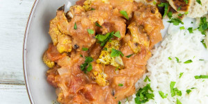 Beitragsbild des Blogbeitrags Roasted Cauliflower Curry