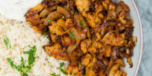 Beitragsbild des Blogbeitrags Vegan Gyros with Soya Chunks