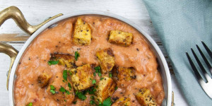Beitragsbild des Blogbeitrags Vegan Tempeh Curry