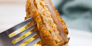 Beitragsbild des Blogbeitrags Vegan Fried TVP Chicken