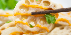 Beitragsbild des Blogbeitrags Lotus Root Tempura