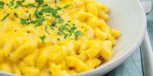 Beitragsbild des Blogbeitrags Vegan Pumpkin Mac and Cheese