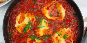 Beitragsbild des Blogbeitrags Vegan Shakshuka