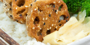 Beitragsbild des Blogbeitrags Breaded & Fried Lotus Root 