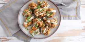 Beitragsbild des Blogbeitrags Veggie Pakora with Sweet Potato and Broccoli (vegan & gluten-free)