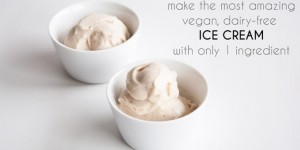 Beitragsbild des Blogbeitrags How to make the most amazing vegan, dairy-free Ice Cream with only 1 ingredient