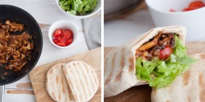 Beitragsbild des Blogbeitrags Vegan Chanterelle Pitas