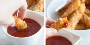 Beitragsbild des Blogbeitrags Vegan Cheese Sticks 