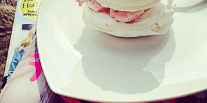 Beitragsbild des Blogbeitrags Ein Himbeer-Obers-Soufflé