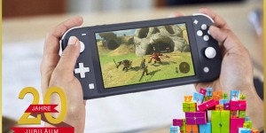 Beitragsbild des Blogbeitrags Gewinnspiel 20 Jahre Jubiläum: Switch Lite