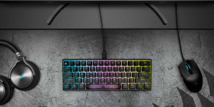 Beitragsbild des Blogbeitrags CORSAIR K65 RGB MINI 60% mechanische Gaming-Tastatur