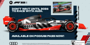 Beitragsbild des Blogbeitrags Podium Pass Series 4 samt Audi Formel 1 Launch-Lackierung in EA SPORTS F1 22 