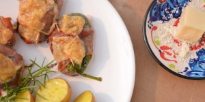 Beitragsbild des Blogbeitrags Schweinslungenbraten mit Prosciutto & Hartkäse