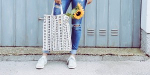 Beitragsbild des Blogbeitrags Bedruckte Tasche – DIY Muttertagsgeschenk
