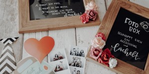 Beitragsbild des Blogbeitrags Hochzeits-Gästebuch und die Kruu Fotobox 