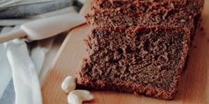 Beitragsbild des Blogbeitrags Maronikuchen mit Cashewnüssen