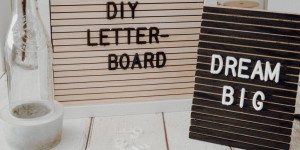 Beitragsbild des Blogbeitrags DIY Letterboard