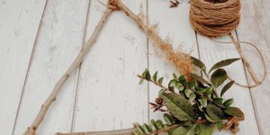 Beitragsbild des Blogbeitrags moderner DIY Türkranz 