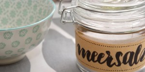 Beitragsbild des Blogbeitrags Meersalzglas mit Muscheln