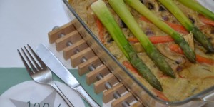 Beitragsbild des Blogbeitrags Spargel-Huhn mit Gemüse