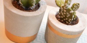 Beitragsbild des Blogbeitrags Betonblumentopf 