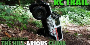 Beitragsbild des Blogbeitrags RC Trail Axial Scx10 – The Hill-arous Climb