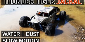 Beitragsbild des Blogbeitrags Thunder Tiger Jackal – Water | Dirt | Slow Motion 