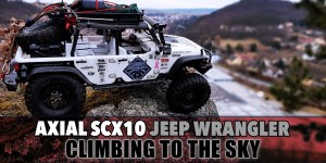 Beitragsbild des Blogbeitrags Axial Scx10 Jeep Wrangler – Climbing to the sky