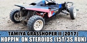 Beitragsbild des Blogbeitrags Tamiya Grasshopper 2 (2017) – Hoppin’ on Steroids (15T/3S Run) 