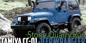 Beitragsbild des Blogbeitrags Tamiya CC-01 Jeep Wrangler – Stone Quarry Run