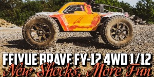 Beitragsbild des Blogbeitrags Feiyue Brave FY-12 4WD 1/12 – New Shocks, More Fun