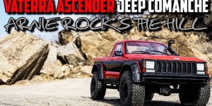 Beitragsbild des Blogbeitrags Vaterra Ascender Jeep Comanche – Arnie rocks the hill