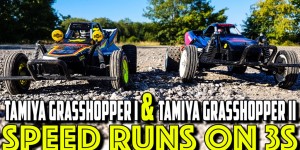 Beitragsbild des Blogbeitrags Tamiya Grasshopper I & Grasshopper II – Speed Runs on 3S 