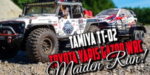 Beitragsbild des Blogbeitrags Tamiya TT-02 Toyota Yaris Gazoo WRC – Maiden Run
