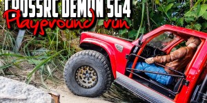 Beitragsbild des Blogbeitrags CrossRC Demon SG4 – #1 Playground Run