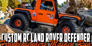 Beitragsbild des Blogbeitrags Custom RC Land Rover Defender – Frankenfenders Maiden Run 