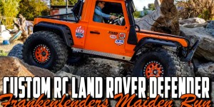 Beitragsbild des Blogbeitrags Custom RC Land Rover Defender – Frankenfenders Maiden Run