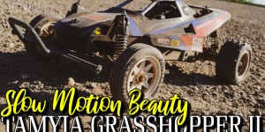 Beitragsbild des Blogbeitrags Tamiya Grasshopper II (2017) Re-Release – Slow Motion Beauty