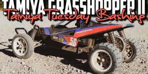 Beitragsbild des Blogbeitrags Tamiya Grasshopper II 2017 Re-Release – Tamiya Tuesday Bashing 