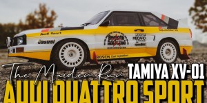 Beitragsbild des Blogbeitrags Tamiya XV-01 Audi Sport Quattro – The Maiden Run 