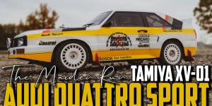 Beitragsbild des Blogbeitrags Tamiya XV-01 Audi Sport Quattro – The Maiden Run